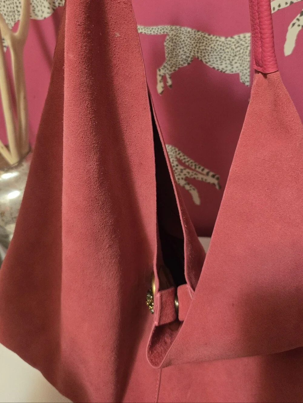 EUC Kurt Geiger Large Chelsea Suede Slouch Hobo Bag